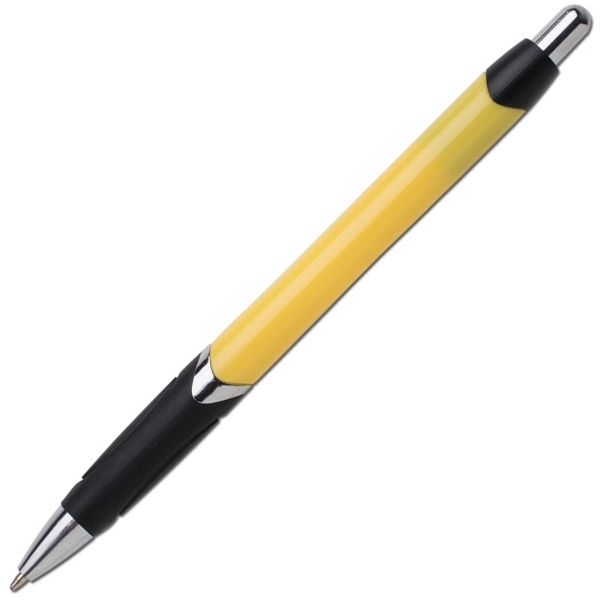 Plastic plunger-action retractable ballpoint. Bright neon-colored body.... from ASI 58805 HPC Global / HPC Global