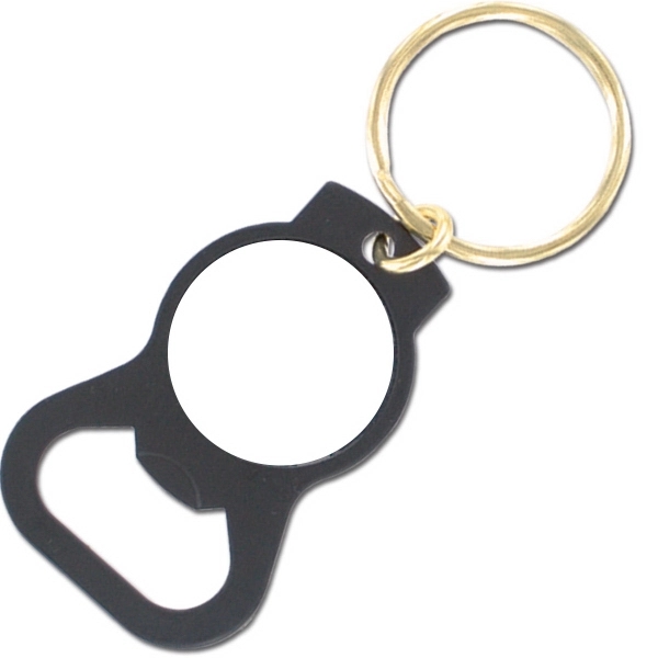 Metal bottle opener key chain with epoxy dome protection.... from ASI 58805 HPC Global / HPC Global