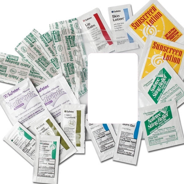 Outdoor kit in clear zip-lock bag with four-color process printed label... from ASI 58805 HPC Global / HPC Global