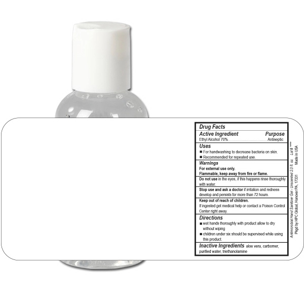 Hand sanitizing gel press-top bottle has 70% ethyl alcohol.... from ASI 58805 HPC Global