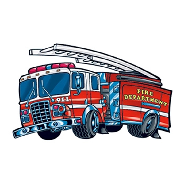 Fire Engine Temporary Tattoo! Fun, kid-friendly giveaway for firehouse visits &... from ASI 43530 California Tattoos