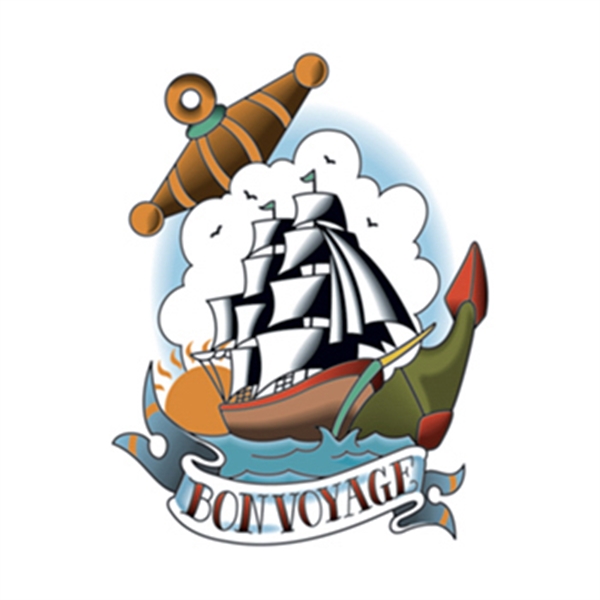 Vintage Ship Temporary Tattoo... from ASI 43530 California Tattoos