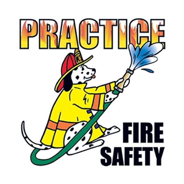 Practice Fire Safety temporary tattoo, designed to last on the skin... from ASI 43530 California Tattoos