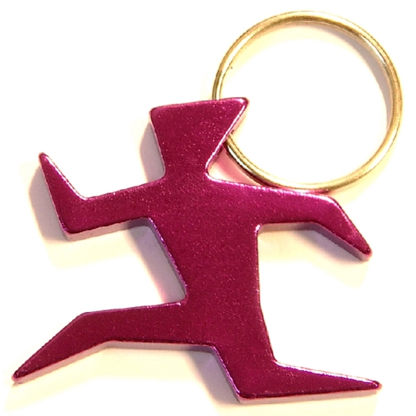 Runner shape bottle opener with key chain.... from ASI 74585 Nu Promo International / Nu Promo Line