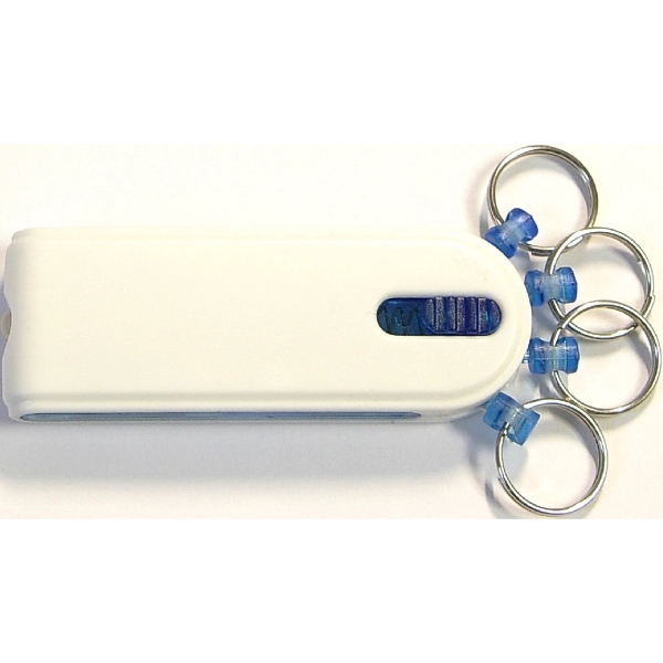 LED flashlight Key holder with on/off switch.... from ASI 74585 Nu Promo International / Nu Promo Line