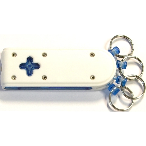 LED flashlight Key holder with on/off switch.... from ASI 74585 Nu Promo International / Nu Promo Line