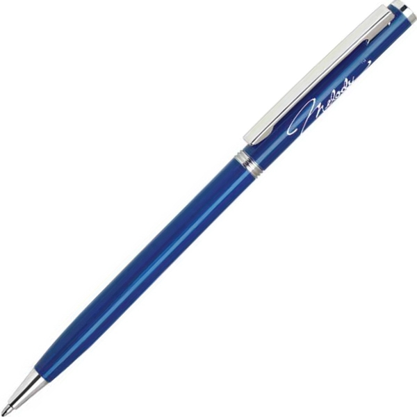 Aluminum twist-action ballpoint pen with an elegant design and a slender... from ASI 68190 Lungsal / Lungsal