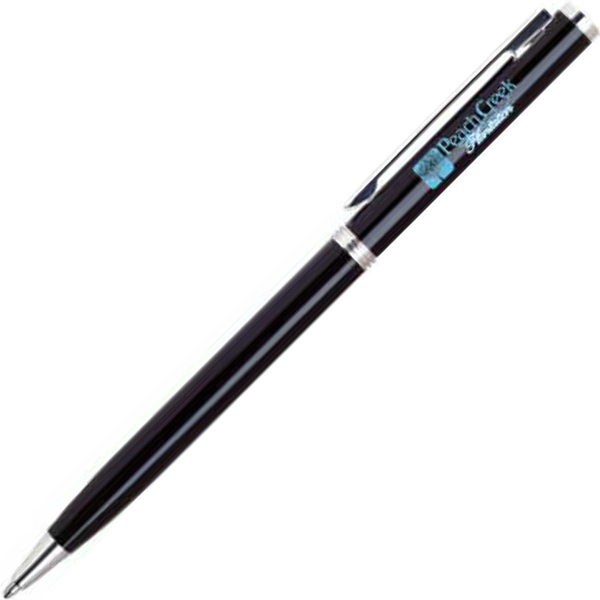Aluminum twist-action ballpoint pen with an elegant design and a slender... from ASI 68190 Lungsal / Lungsal