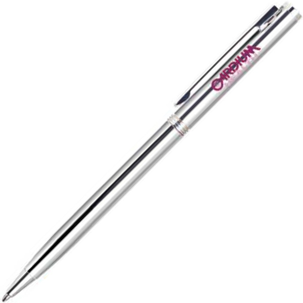 Aluminum twist-action ballpoint pen with an elegant design and a slender... from ASI 68190 Lungsal / Lungsal