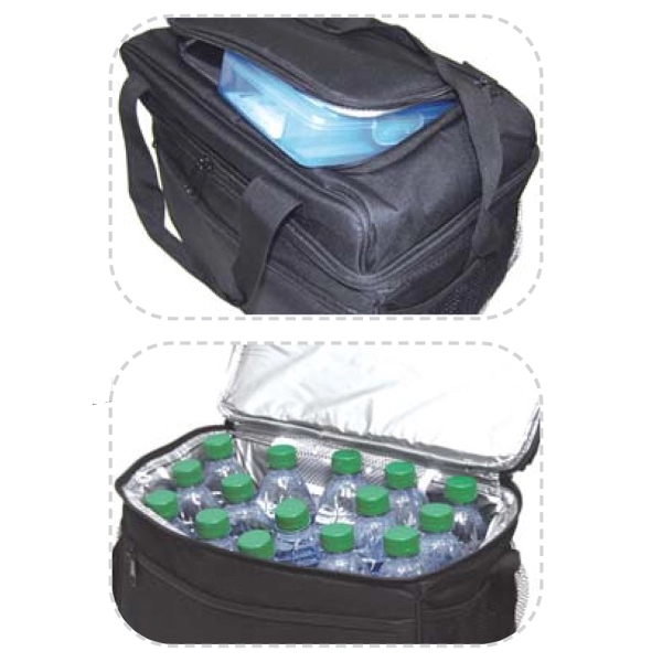 Twenty-four can cooler with double compartments.... from ASI 34046 Allcasion Travelware Co