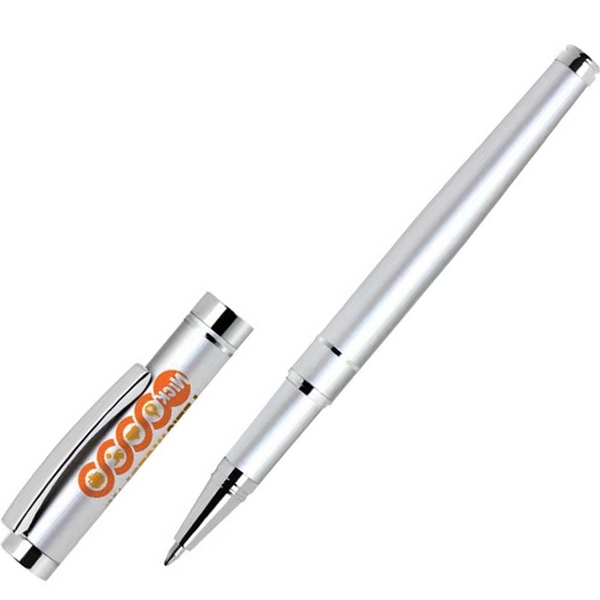 Cap-off rollerball pen available in two colors with beautiful chrome accents.... from ASI 68190 Lungsal / Lungsal