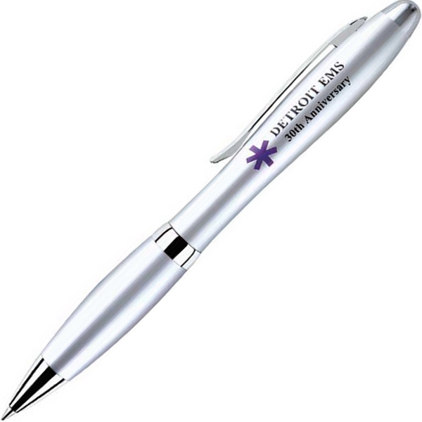 Twist-action pen made of solid brass with a satin chrome finish,... from ASI 68190 Lungsal / Lungsal