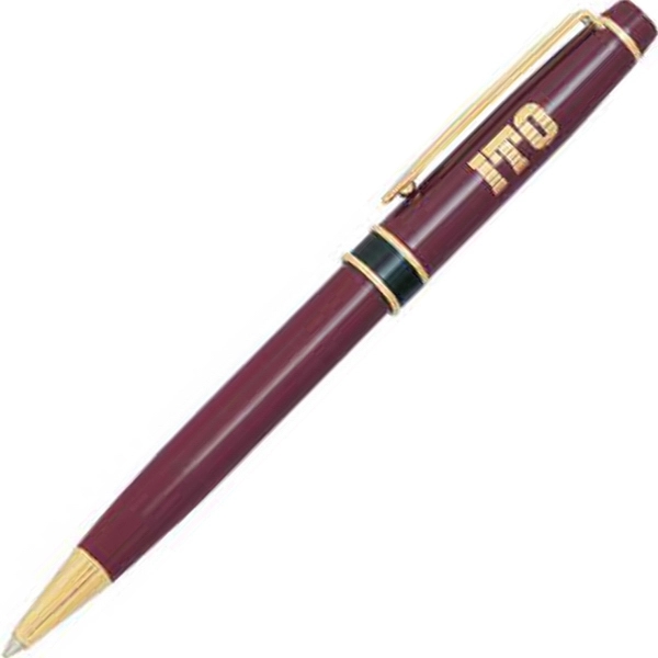 Solid brass twist-action ballpoint pen available in a variety of enamel... from ASI 68190 Lungsal / Lungsal