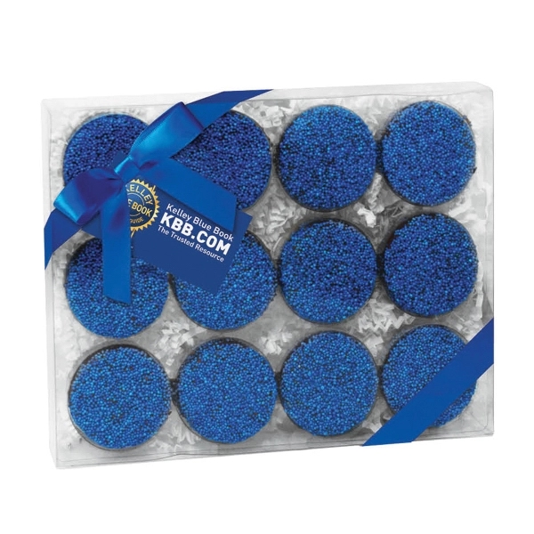 12 Pack of chocolate covered Oreos® with a 4CP hangtag to... from ASI 71685 Midnite Snax®