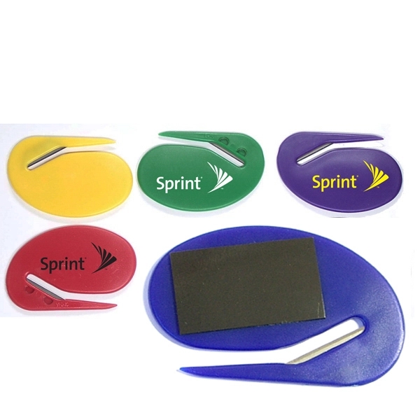 Jumbo size oval letter opener with magnet... from ASI 74585 Nu Promo International / Nu Promo Line
