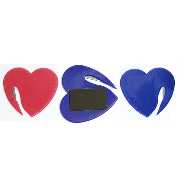 Jumbo size heart shaped letter opener with magnet... from ASI 74585 Nu Promo International / Nu Promo Line