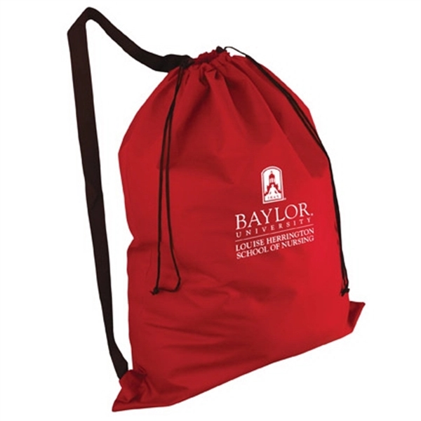 25" x 32" non-woven polypropylene laundry duffel with drawstring opening and... from ASI 35290 American Ad Bag Co
