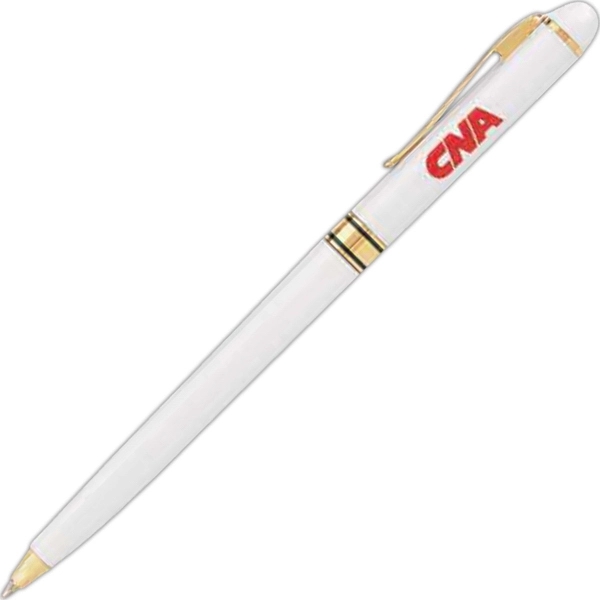 Solid brass twist action ballpoint pen with a gold clip and... from ASI 68190 Lungsal / Lungsal