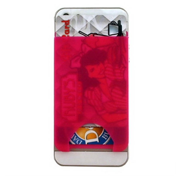 Silicone smart phone card holder.... from ASI 43270 Calconix Inc / Time Zone®