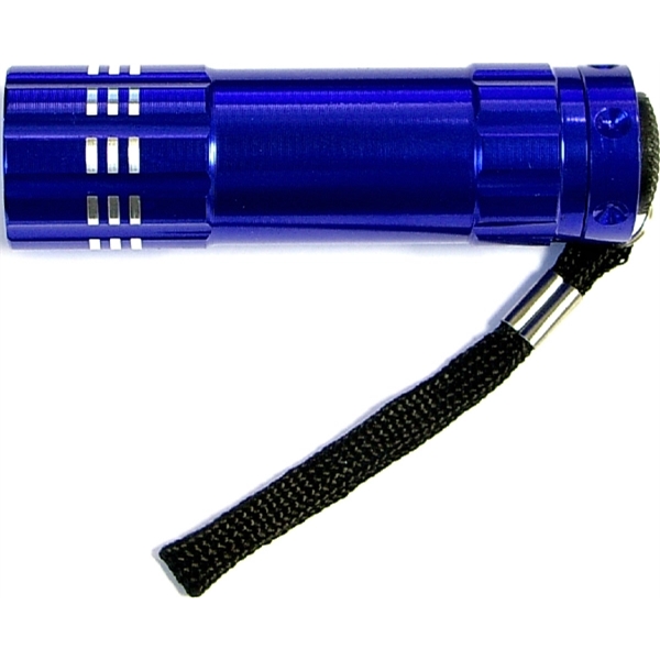 Aluminum LED flashlight with Batteries... from ASI 74585 Nu Promo International / Nu Promo Line