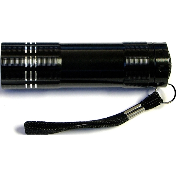 Aluminum LED flashlight with Batteries... from ASI 74585 Nu Promo International / Nu Promo Line
