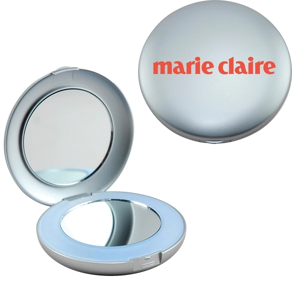 2 5/8" compact mirror with illuminated mirror and magnified mirror.... from ASI 62190 Illini / Illini