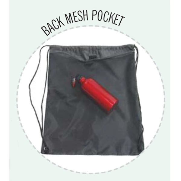 Drawstring backpack, made of 210 denier nylon.... from ASI 34046 Allcasion Travelware Co