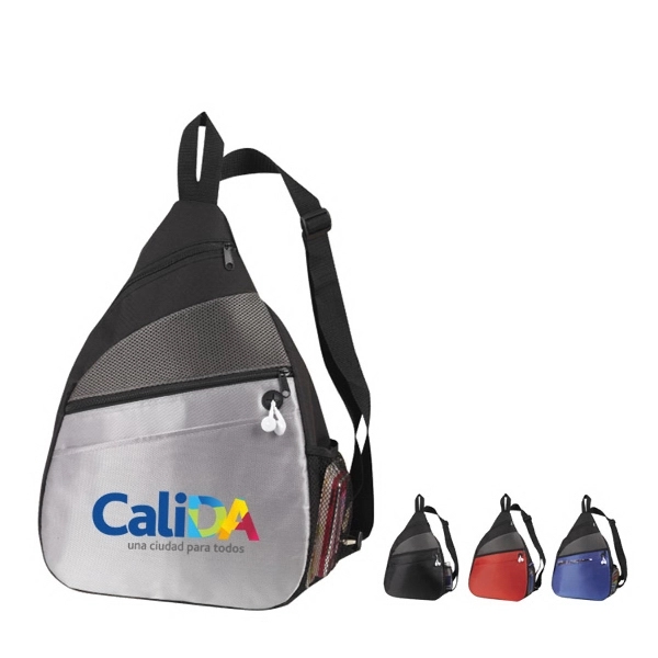 Sling bag with padded zippered pocket for iPads.... from ASI 41511 Brainchild USA Inc / BrainChild Gift Club