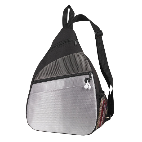 Sling bag with padded zippered pocket for iPads.... from ASI 41511 Brainchild USA Inc / BrainChild Gift Club