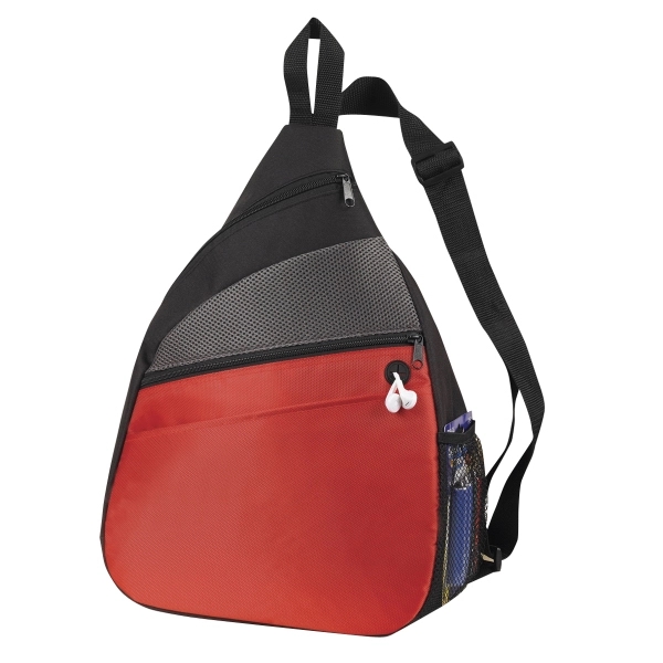 Sling bag with padded zippered pocket for iPads.... from ASI 41511 Brainchild USA Inc / BrainChild Gift Club
