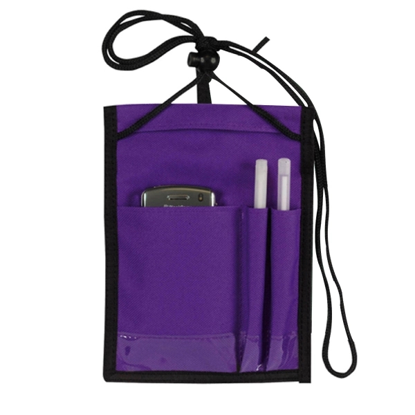 Badge holder. Multi pocket badge holder with velcro top flap opening.... from ASI 31517 Admart Products / Admart Line