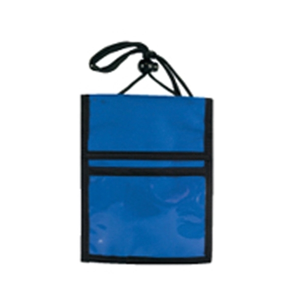 Badge holder with hook and loop top flap opening and double... from ASI 41511 Brainchild USA Inc / BrainChild Gift Club