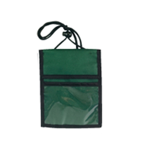 Badge holder with hook and loop top flap opening and double... from ASI 41511 Brainchild USA Inc / BrainChild Gift Club