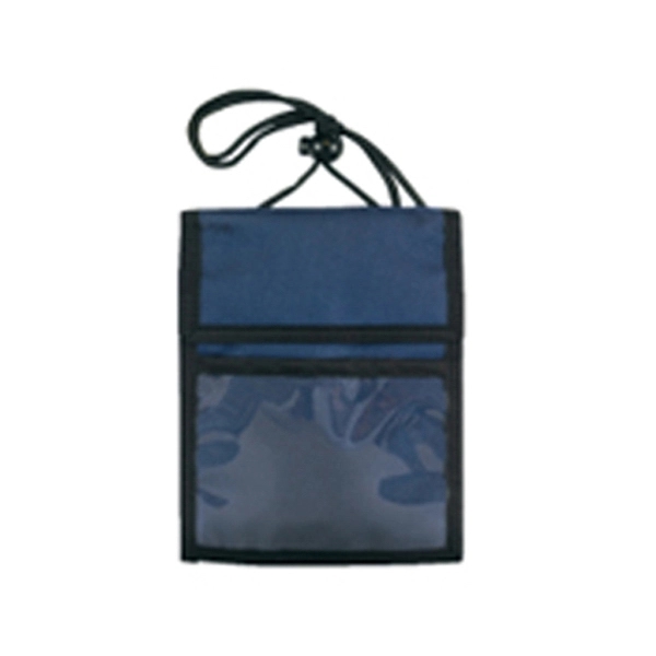 Badge holder with hook and loop top flap opening and double... from ASI 41511 Brainchild USA Inc / BrainChild Gift Club