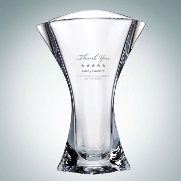 Orbit Flair vase made of molten crystal and measuring 9 1/2"... from ASI 47791 Best Deal Awards / Best Deal Awards