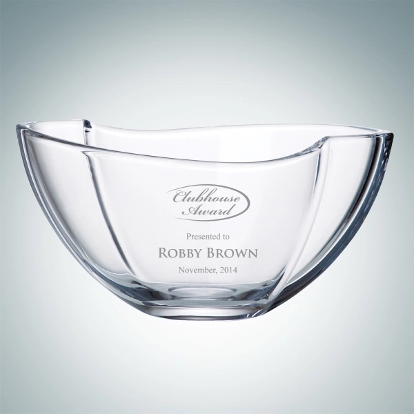 Smile bowl made of molten crystal and measuring 5 1/2" x... from ASI 47791 Best Deal Awards / Best Deal Awards