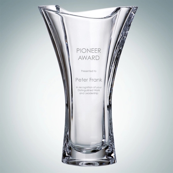 Smile vase made of molten crystal and measuring 10" x 6... from ASI 47791 Best Deal Awards / Best Deal Awards