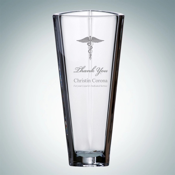 Triangle vase made of molten crystal and measuring 11 3/4" x... from ASI 47791 Best Deal Awards / Best Deal Awards