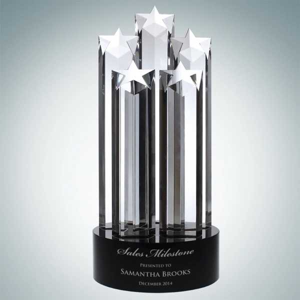President 5 Star award made of optical crystal with five star... from ASI 47791 Best Deal Awards / Best Deal Awards