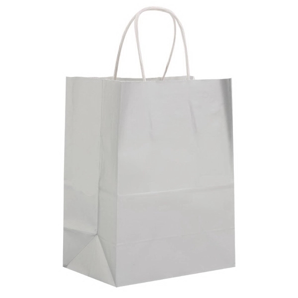 High gloss attractive paper shopping bag. 8" x 4.75" x 10.5".... from ASI 92480 Uniflex / U F
