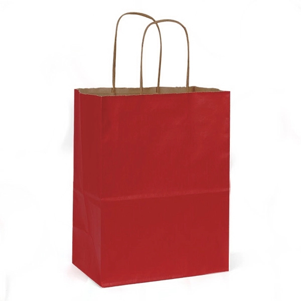 Pinstripe Matte Shopping Bags, 8" x 4.75" x 10.5".... from ASI 92480 Uniflex / U F