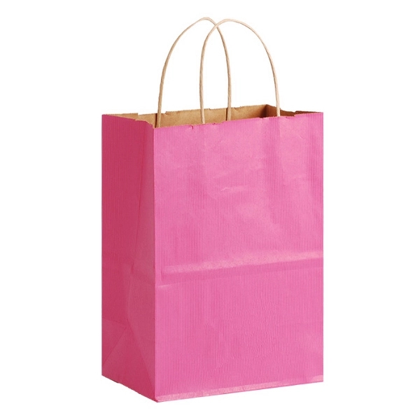 Pinstripe Matte Shopping Bags, 8" x 4.75" x 10.5".... from ASI 92480 Uniflex / U F