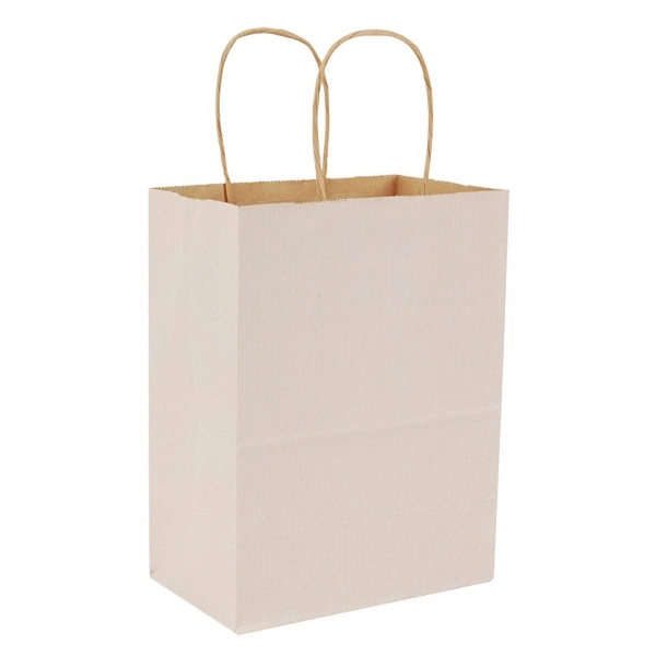 Pinstripe Matte Shopping Bags, 8" x 4.75" x 10.5".... from ASI 92480 Uniflex / U F