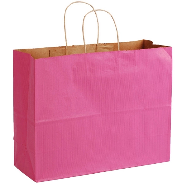 Pinstripe Matte Shopping Bags, 16" x 6" x 13".... from ASI 92480 Uniflex / U F