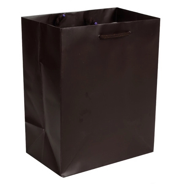 Matte Laminated color laminate bag with macrame handles. 8" x 4"... from ASI 92480 Uniflex / U F