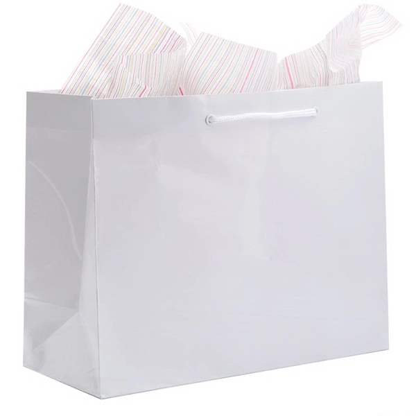 Luxurious European style 16" x 6" x 12" shopping bag with... from ASI 92480 Uniflex / U F