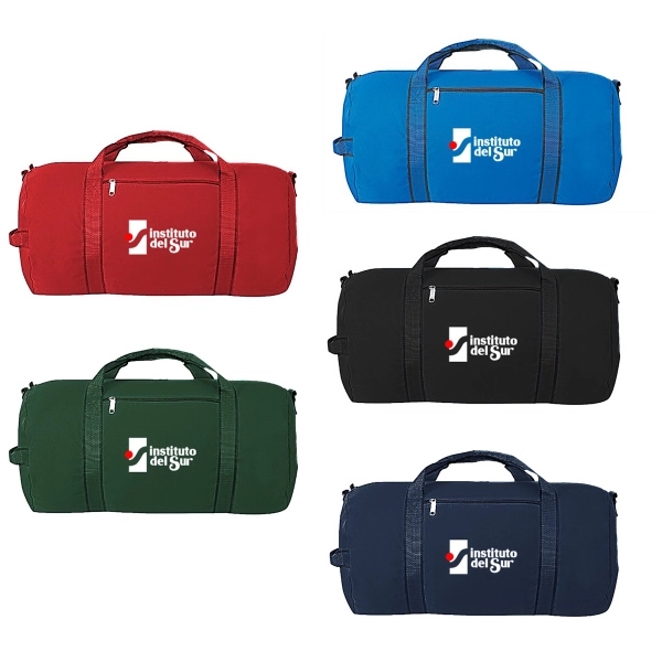 Polyester exercise roll bag with zippered main compartment.... from ASI 40544 Binaco / Binaline