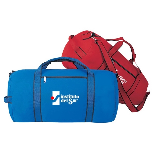 Polyester exercise roll bag with zippered main compartment.... from ASI 40544 Binaco / Binaline