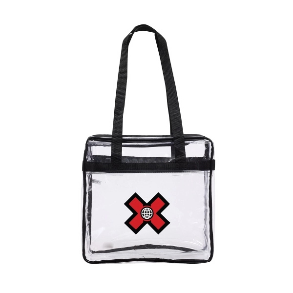Transparent clear NFL stadium tote Bag clears security and is approved... from ASI 40544 Binaco