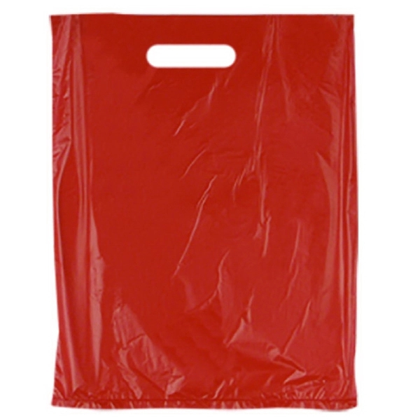 Die cut plastic merchandise bag, 8.5" x 11". Blank.... from ASI 92480 Uniflex / U F